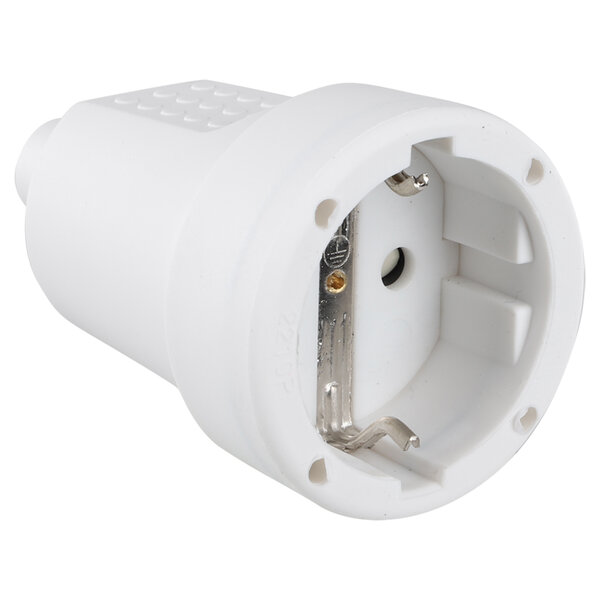 Contrastekker Randaarde 10/16A - 55x82x55mm - Wit