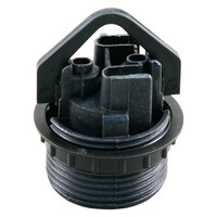 Schroefrandfitting E27 met Ring Max 60W (Zwart)