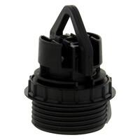 Schroefrandfitting E27 met Ring Max 60W (Zwart)