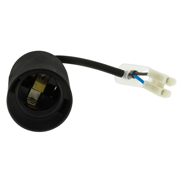 Verfhuisfitting E27 met Kabel en Kroonsteen Max 60W - 2 stuks - Zwart