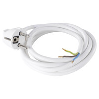 Q-Link Q-Link Aansluitsnoer Randaarde 2500W 3x1,0mm - 2m5mtr - Wit