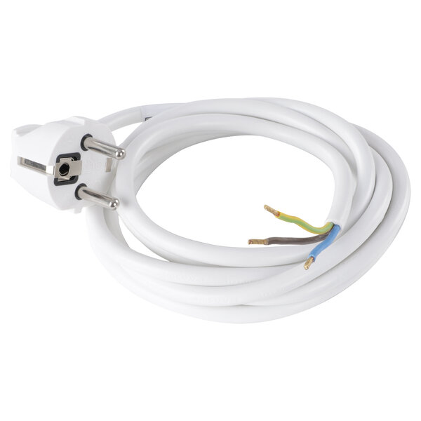 Q-Link Q-Link Aansluitsnoer Randaarde 2500W 3x1,0mm - 2m5mtr - Wit