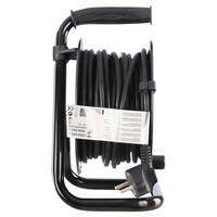 Q-Link Q-Link Kabelhaspel Klus Randaarde H05VVF 3x1,0mm - 10mtr - Geel/Zwart