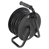 Q-Link Q-Link Kabelhaspel Klus Randaarde H05VVF 3x1,0mm - 25mtr - Geel/Zwart