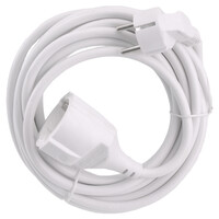 Q-Link Q-Link Verlengsnoer Randaarde 2500W - 3x1,5mm - 5mtr - Wit