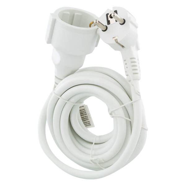 Q-Link Q-Link Verlengsnoer Randaarde Max 3680W - 3x1,5mm - 3mtr - Wit