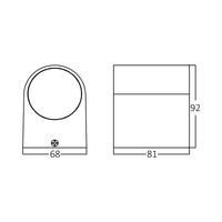 Braytron Braytron Rita LED Wandlamp IP44 1xGU10 - Wit