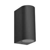 Braytron Braytron Rita LED Wandlamp IP44 2xGU10 - Zwart