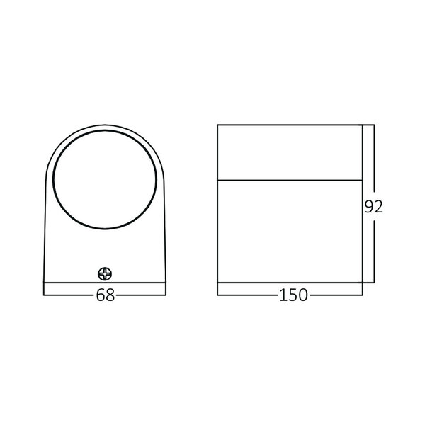 Braytron Braytron Rita LED Wandlamp IP44 2xGU10 - Zwart