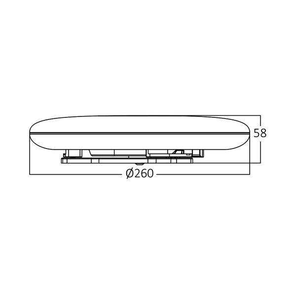 Braytron Braytron Jade LED Lamp Opbouw - IP44 - 20W - 3000K -  Rond Ø260mm (Wit)