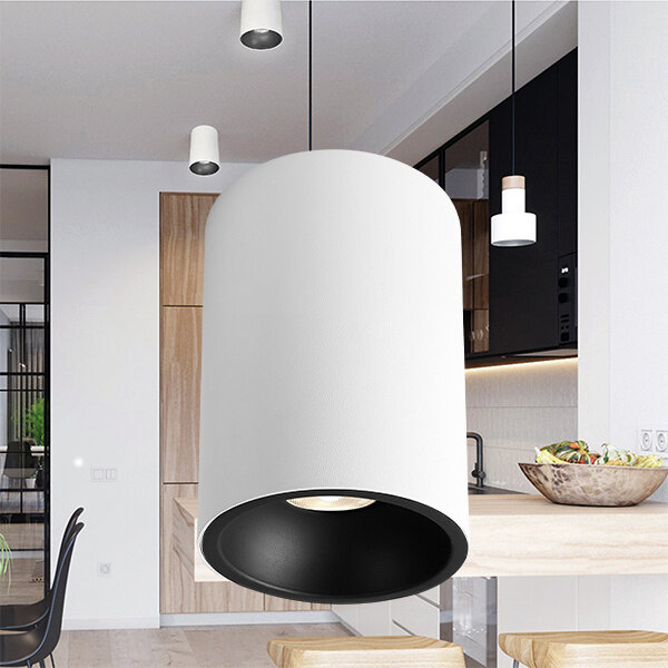 Braytron Braytron Beta 9414 LED Lamp Opbouw - IP20 - 1xGU10 -  Rond Ø94mm - Wit