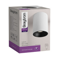 Braytron Braytron Beta 9414 LED Lamp Opbouw - IP20 - 1xGU10 -  Rond Ø94mm - Wit