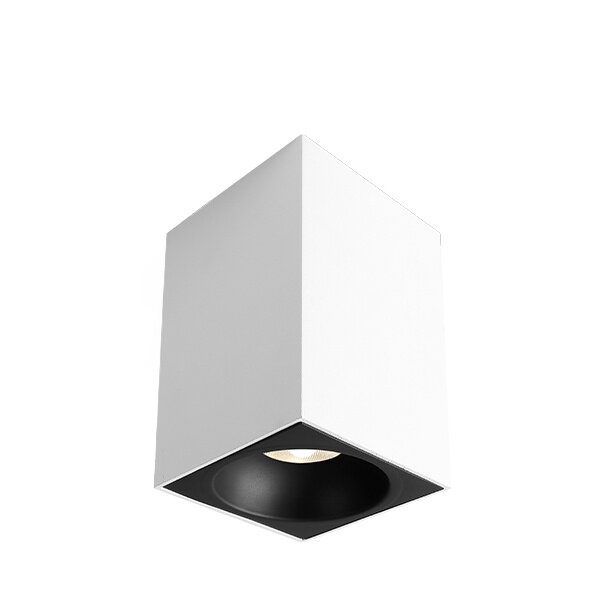 Braytron Braytron Beta 9414 LED Lamp Opbouw - IP20 - 1xGU10 -  Vierkant - Wit