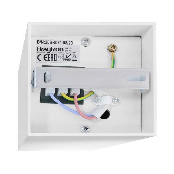 Braytron Braytron Beta 9414 LED Lamp Opbouw - IP20 - 1xGU10 -  Vierkant - Wit