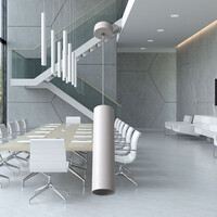 Braytron Braytron Beta 9414 LED Hanglamp Opbouw - IP20 - 1xGU10 -  Rond Ø60mm - Wit