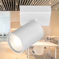 Braytron Braytron Beta LED Spotlamp Opbouw - IP20 - 1xGU10 -  Rond Ø55mm - Wit