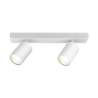 Braytron Braytron Beta LED Spotlamp Opbouw - IP20 - 2xGU10 -  Rond Ø55mm - Wit