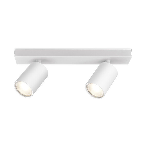 Braytron Braytron Beta LED Spotlamp Opbouw - IP20 - 2xGU10 -  Rond Ø55mm - Wit