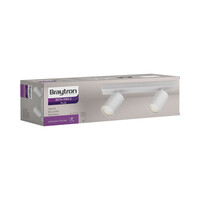 Braytron Braytron Beta LED Spotlamp Opbouw - IP20 - 2xGU10 -  Rond Ø55mm - Wit