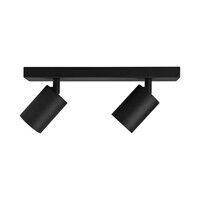 Braytron Braytron Beta LED Spotlamp Opbouw - IP20 - 2xGU10 -  Rond Ø55mm - Zwart