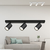 Braytron Braytron Beta LED Spotlamp Opbouw - IP20 - 3xGU10 -  Rond Ø55mm - Zwart
