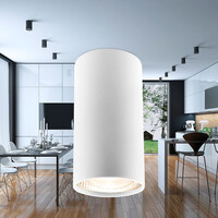 Braytron Braytron Gama 8011  LED Lamp Opbouw - IP20 - 1xGU10 -  Rond Ø55mm - Wit