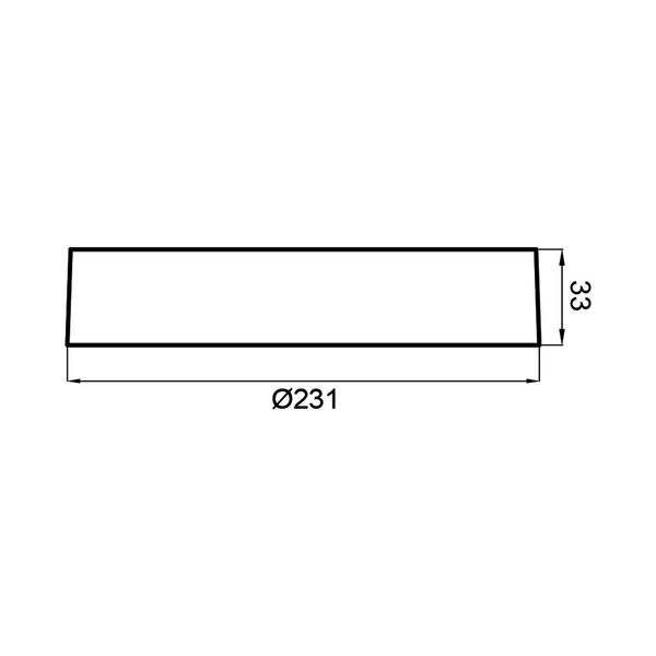 Braytron Braytron LED Lamp Opbouw - IP40 - 18W - 4000K -  Rond Ø231mm (Wit)