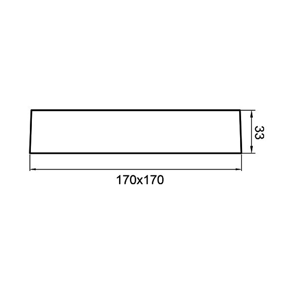 Braytron Braytron LED Lamp Opbouw - IP40 - 12W - 3000K -  Vierkant (Wit)