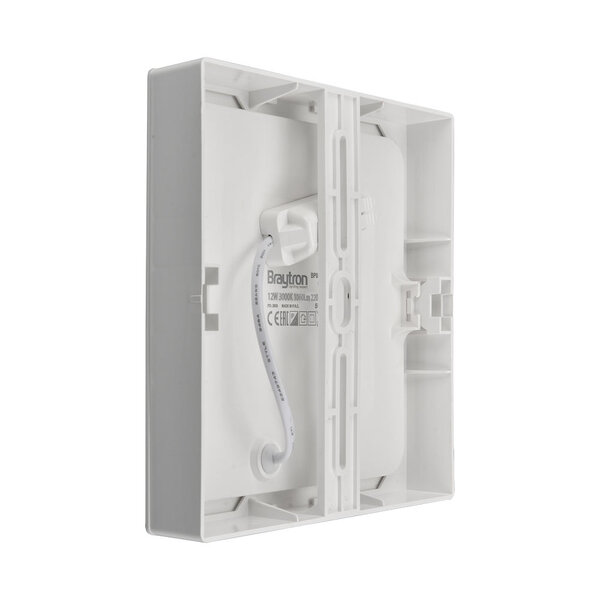 Braytron Braytron LED Lamp Opbouw - IP40 - 12W - 4000K -  Vierkant - Wit