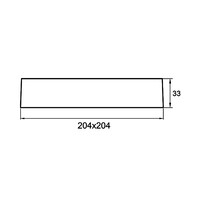Braytron Braytron LED Lamp Opbouw - IP40 - 24W - 3000K -  Vierkant - Wit