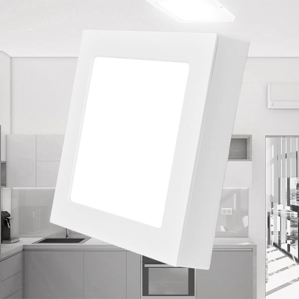 Braytron Braytron LED Lamp Opbouw - IP40 - 24W - 6500K -  Vierkant - Wit