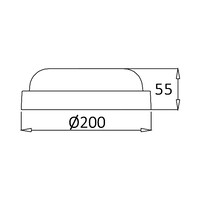 Braytron Braytron LED Lamp Opbouw - IP54 - 18W - 6500K -  Rond Ø200mm - Wit