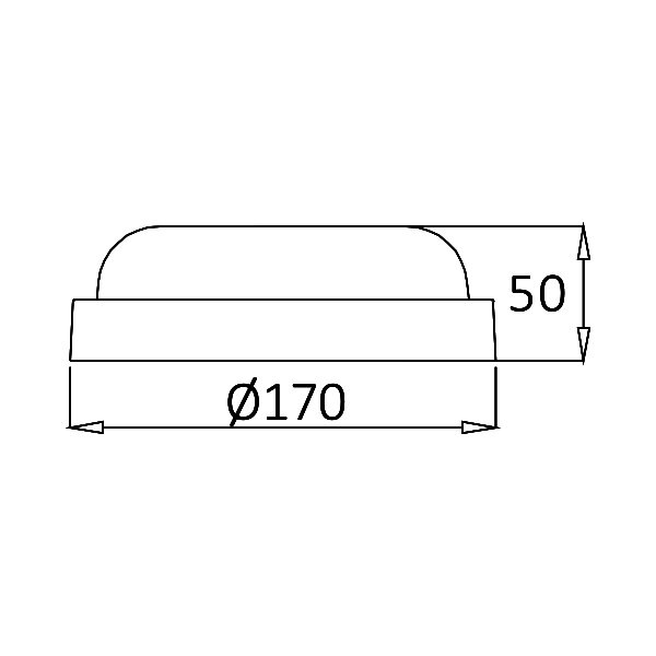 Braytron Braytron LED Lamp Opbouw - IP54 - 15W - 6500K -  Rond Ø170mm (Wit)