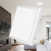 Braytron Braytron LED Lamp Opbouw - IP40 - 20W -  Vierkant - Wit