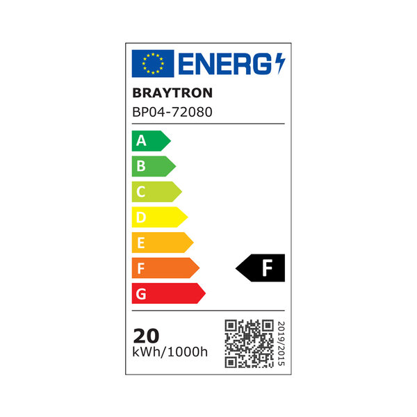 Braytron Braytron LED Lamp Opbouw - IP40 - 20W -  Vierkant (Wit)