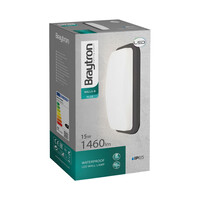 Braytron Braytron LED Wandlamp IP65 - 15W - 6500K - Zwart