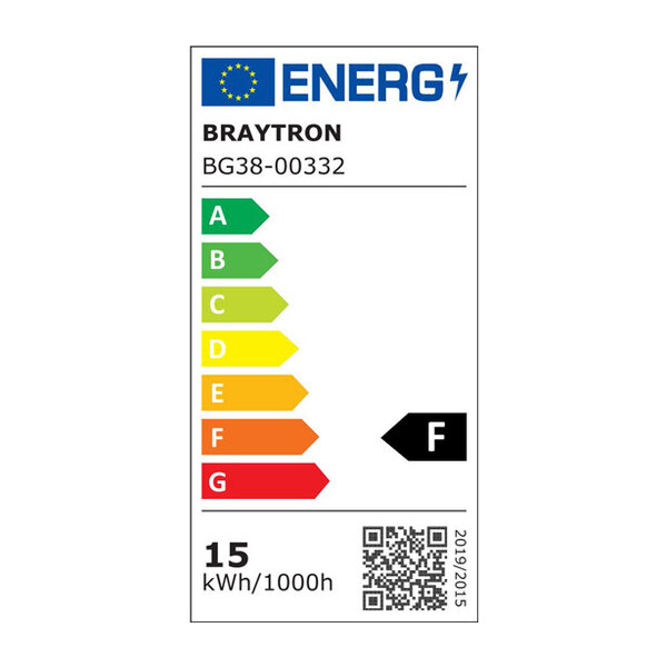 Braytron Braytron LED Wandlamp IP65 - 15W - 6500K (Zwart)