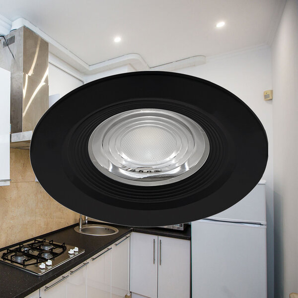 Braytron Braytron LED Inbouw Spot - IP54 - 7W - Aanpasbare Kleur CCT - Rond Ø85mm - Zwart