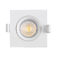 Braytron Braytron LED Inbouw Spot - IP20 - 7W - Aanpasbare Kleur CCT - Vierkant - Wit