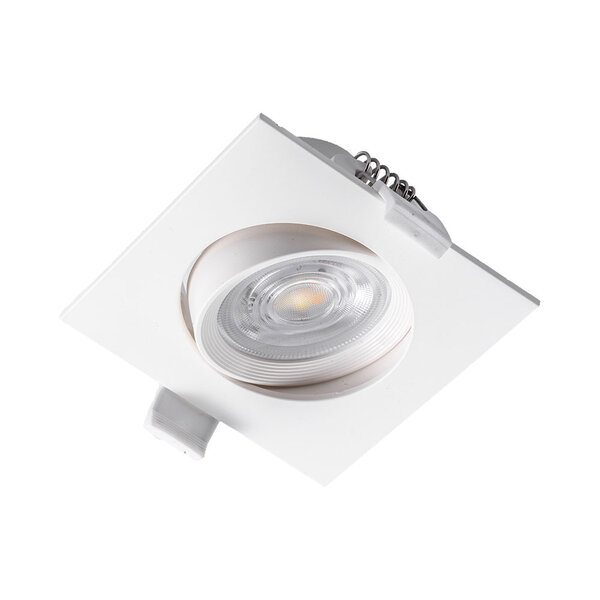 Braytron Braytron LED Inbouw Spot - IP20 - 7W - Aanpasbare Kleur CCT - Vierkant - Wit