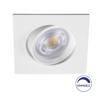 Braytron Braytron LED Inbouw Spot Dimbaar - IP20 - 7W - Aanpasbare Kleur CCT - Vierkant - Wit