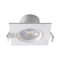 Braytron Braytron LED Inbouw Spot Dimbaar - IP20 - 7W - Aanpasbare Kleur CCT - Vierkant - Wit