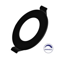 Braytron Braytron LED Inbouw Spot Dimbaar - IP40 - 6W - 6500K - Rond Ø128mm (Zwart)