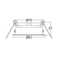 Braytron Braytron LED Spot Behuizing Verstelbaar - IP20  - Rond Ø82mm (Zwart)