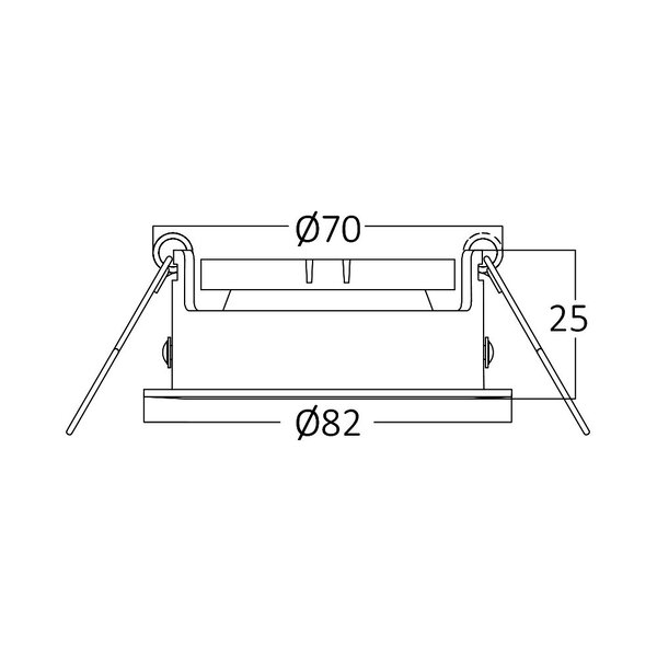 Braytron Braytron LED Spot Behuizing Verstelbaar - IP20  - Rond Ø82mm (Zwart)