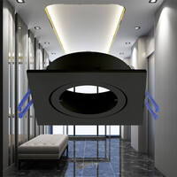 Braytron Braytron LED Spot Behuizing Verstelbaar - IP20  - Vierkant (Zwart)