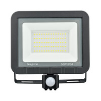 Braytron Braytron LED Bouwlamp met Beweging Sensor - IP54 - 50W - 6500K (Grijs)