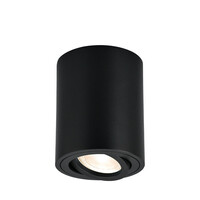 Braytron Braytron Gama 8011  LED Lamp Opbouw - IP20 - 1xGU10 -  Rond Ø80mm - Zwart