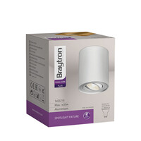 Braytron Braytron Gama 8011  LED Lamp Opbouw - IP20 - 1xGU10 -  Ø80mm - Wit