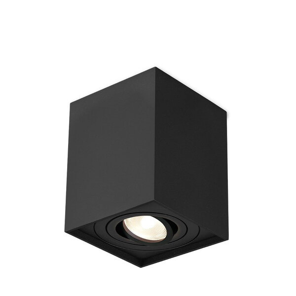Braytron Braytron Gama 8011  LED Lamp Opbouw - IP20 - 1xGU10 -  Vierkant (Zwart)